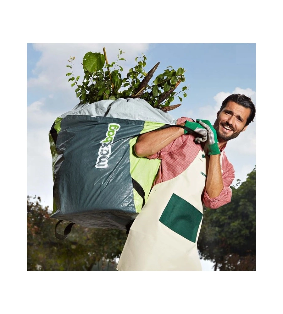 SACCO DA GIARDINO "MAXBAG" IN POLIPROPILENE 180 LITRI, 48X48X60H CM - VERDEMAX